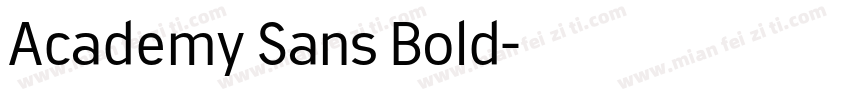 Academy Sans Bold字体转换